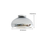 Kitchen Barn Chrome Semi-Flush Mount Ceiling Light Image - 10