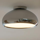 Kitchen Barn Chrome Semi-Flush Mount Ceiling Light Image - 4