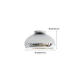 Kitchen Barn Chrome Semi-Flush Mount Ceiling Light #size