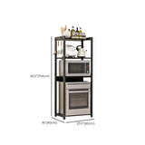 Kitchen Black Rust Resistant Metal Storage Baker's Rack Image - 11