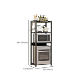 Kitchen Black Rust Resistant Metal Storage Baker's Rack Image - 24