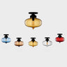  Kitchen Industrial Glass Flush Mount Ceiling Light Image - 5