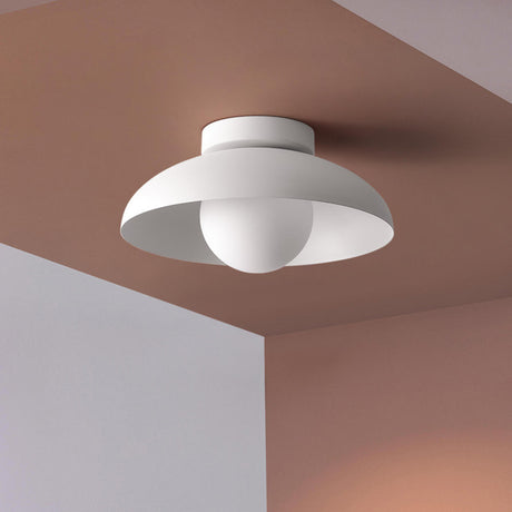  Kitchen Minimalist Dome LED Flush Mount Light 1Light Image - 1