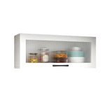 Kitchen Wood Wall-Mounted Storage China Cabinets White Image - 10