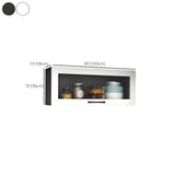 Kitchen Wood Wall-Mounted Storage China Cabinets White #size