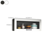 Kitchen Wood Wall-Mounted Storage China Cabinets White Image - 22