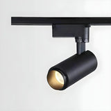 Large Black Track Cylinder Flush Mount Light 3-Light Image - 11