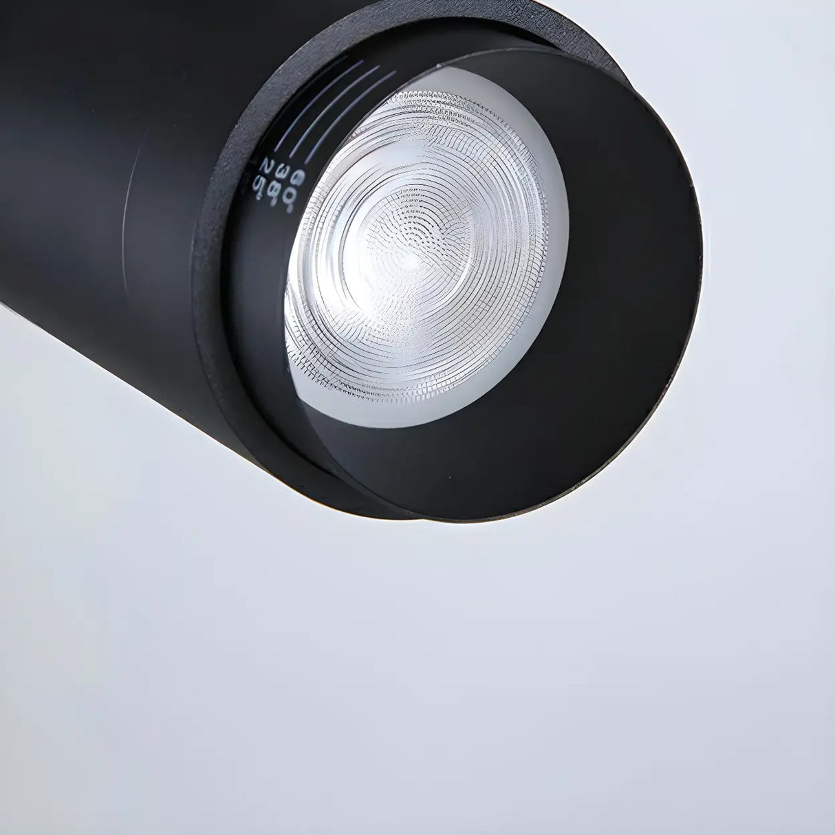 Large Black Track Cylinder Flush Mount Light 3-Light Image - 14