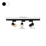 Large Black Track Cylinder Flush Mount Light 3-Light #size