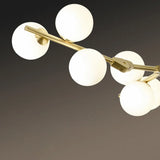 Large Modern Gold Branch Globe Chandelier Dining Room Image - 13