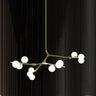 Large Modern Gold Branch Globe Chandelier Dining Room Image - 3