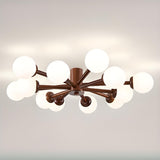 Large Sputnik Semi-Flush Mount Ceiling Light 12-Light Image - 11