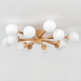 Large Sputnik Semi-Flush Mount Ceiling Light 12-Light Image - 14