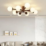 Large Sputnik Semi-Flush Mount Ceiling Light 12-Light Image - 2