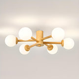 Large Sputnik Semi-Flush Mount Ceiling Light 12-Light Image - 6