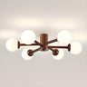 Large Sputnik Semi-Flush Mount Ceiling Light 12-Light Image - 9