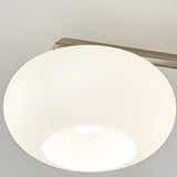 Large Sputnik White Glass Semi-Flush Mount Lamp 5-Light Image - 10