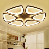 Large Triangle Flower LED Semi-Flush Mount Ceiling Lamp Image - 7