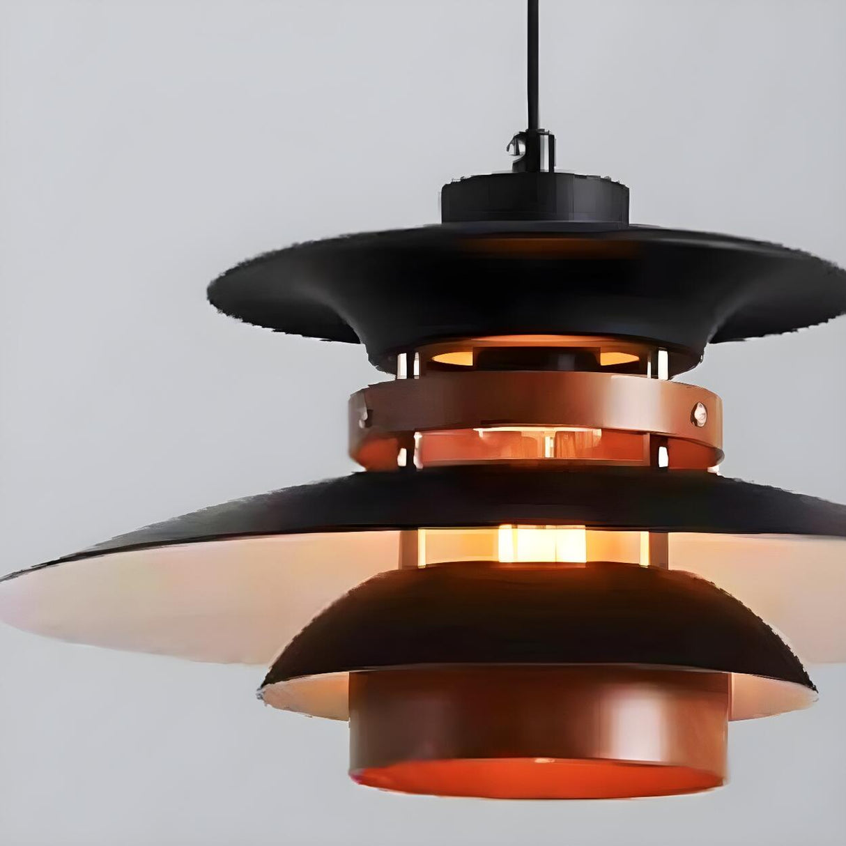 Layered Nordic Iron Pendant Light Adjustable Height Image - 11