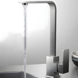 Lead Free Counter Mounted Stainless Steel Bar Faucets Image - 1