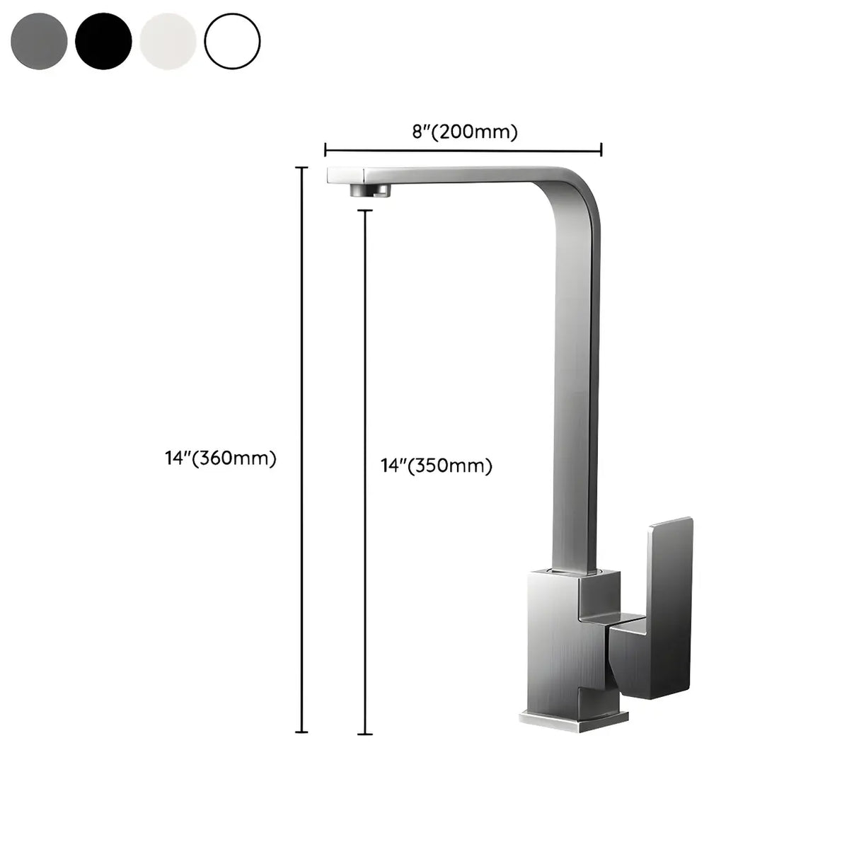 Lead Free Counter Mounted Stainless Steel Bar Faucets 