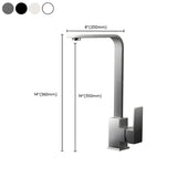 Lead Free Counter Mounted Stainless Steel Bar Faucets #size