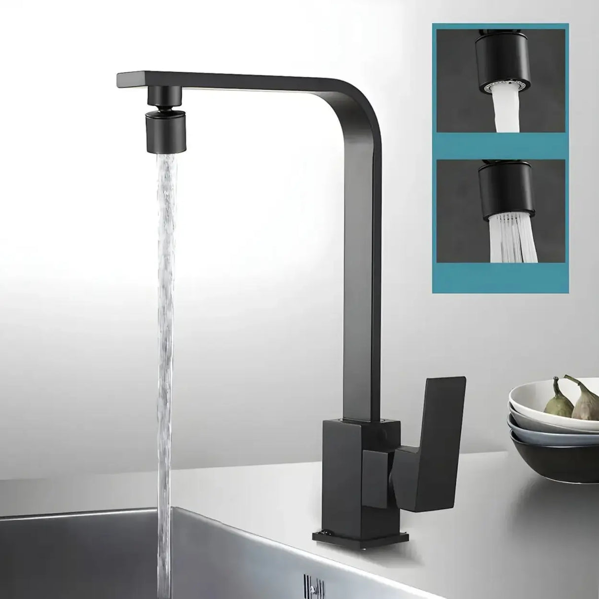 Lead Free Counter Mounted Stainless Steel Bar Faucets Image - 3