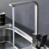 Lead Free Counter Mounted Stainless Steel Bar Faucets Image - 4