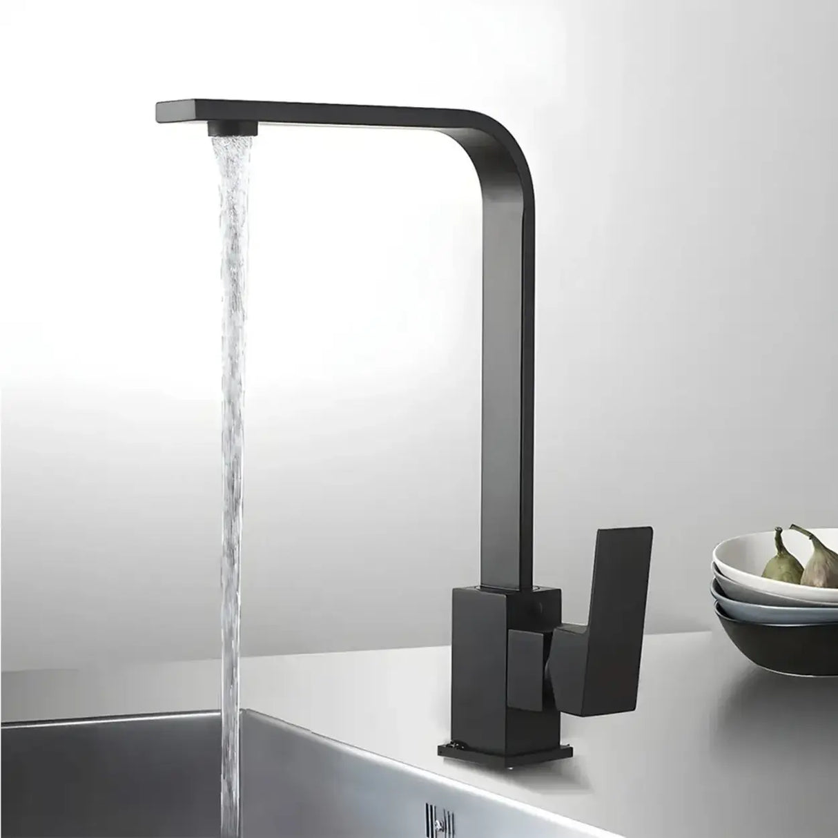 Lead Free Counter Mounted Stainless Steel Bar Faucets Image - 5