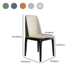 Leather Upholstered Rubberwood Dining Chairs Green #size