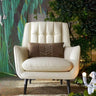 Lemon Yellow Full Grain Cow Leather Mid-Back Arm Chair Image - 8