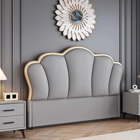 Light Gray Portman Upholstered Headboard with Legs Image - 1