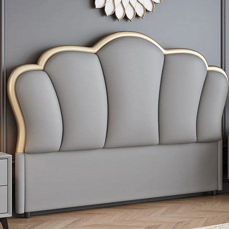 Light Gray Portman Upholstered Headboard with Legs Image - 2