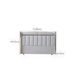 Light Gray Rectangle Upholstered Wingback Headboard Image - 19