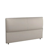 Light Gray Upholstered Rectangular Wingback with Legs Image - 10