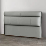 Light Gray Upholstered Wingback Headboard with Legs Image - 6