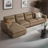 Light Gray Water Resistant Tech Cloth Left Sofa Chaise Image - 3