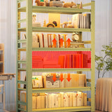 Light Green Fresh Open Back Steel Organizer Bookshelf Image - 5