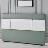 Light Khaki Tufted Rectangular Upholstered Headboard Image - 7