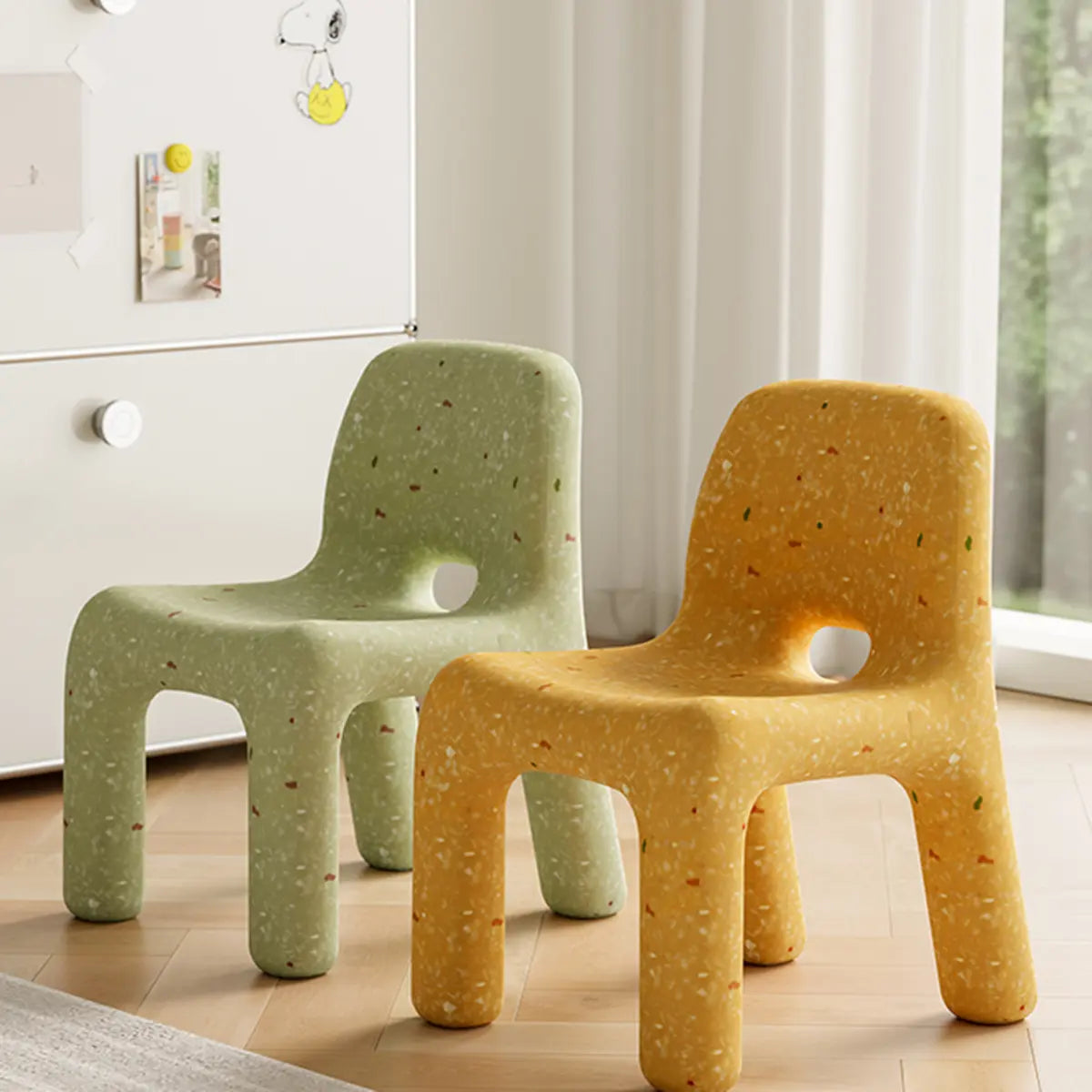 Lightweight Compact Colorful Indoor Toddler Chair Set Image - 4