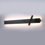 Linear Base Rotatable Cylinder Acrylic Reading Wall Light Image - 8