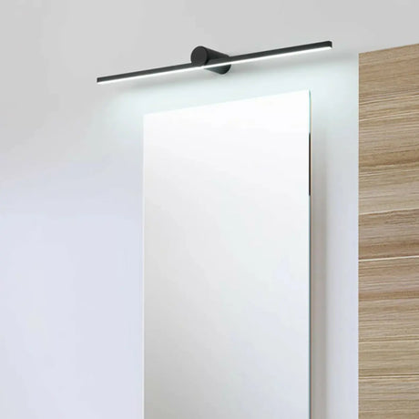 Linear Modern Black Wall Mounted LED Vanity Light Image - 1