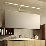 Linear White Modern LED Wall Mounted Vanity Light Image - 3