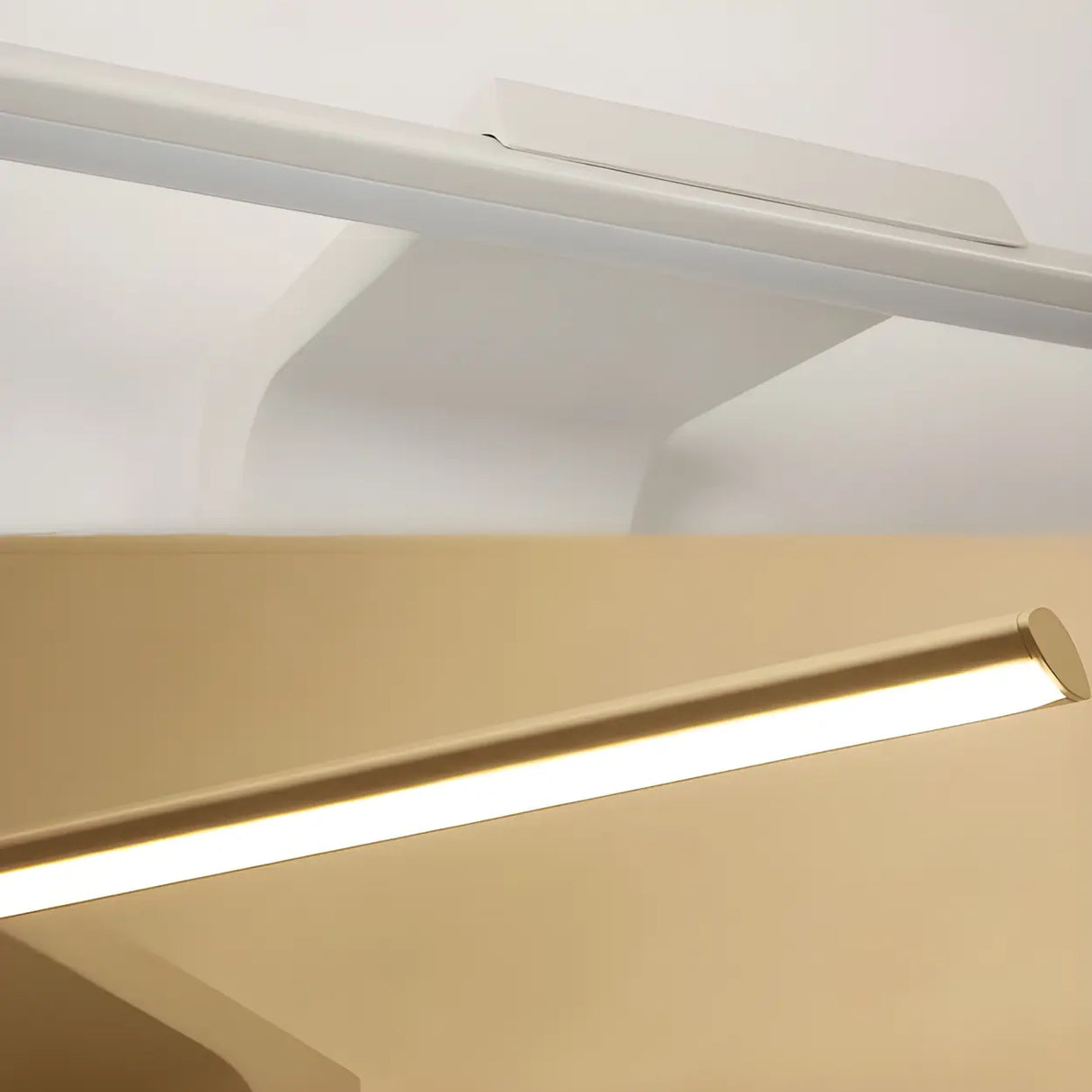 Linear White Modern LED Wall Mounted Vanity Light Image - 8