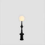 Living Room Artistic Black Roman Column Floor Light Image - 5