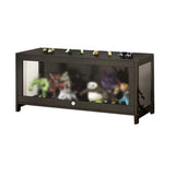 Living Room Black Modern Glass Figurine Display Cabinet Image - 9