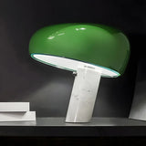 Living Room Chic Green Mushroom Marble Table Lamp Image - 1