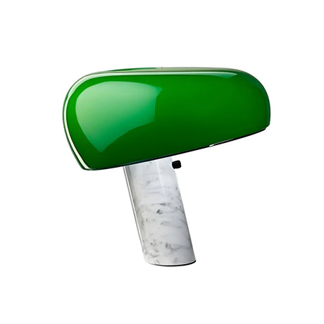 Living Room Chic Green Mushroom Marble Table Lamp Image - 2