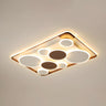 Living Room Coffee Rectangle Dimmable Flush Mount Light Image - 4