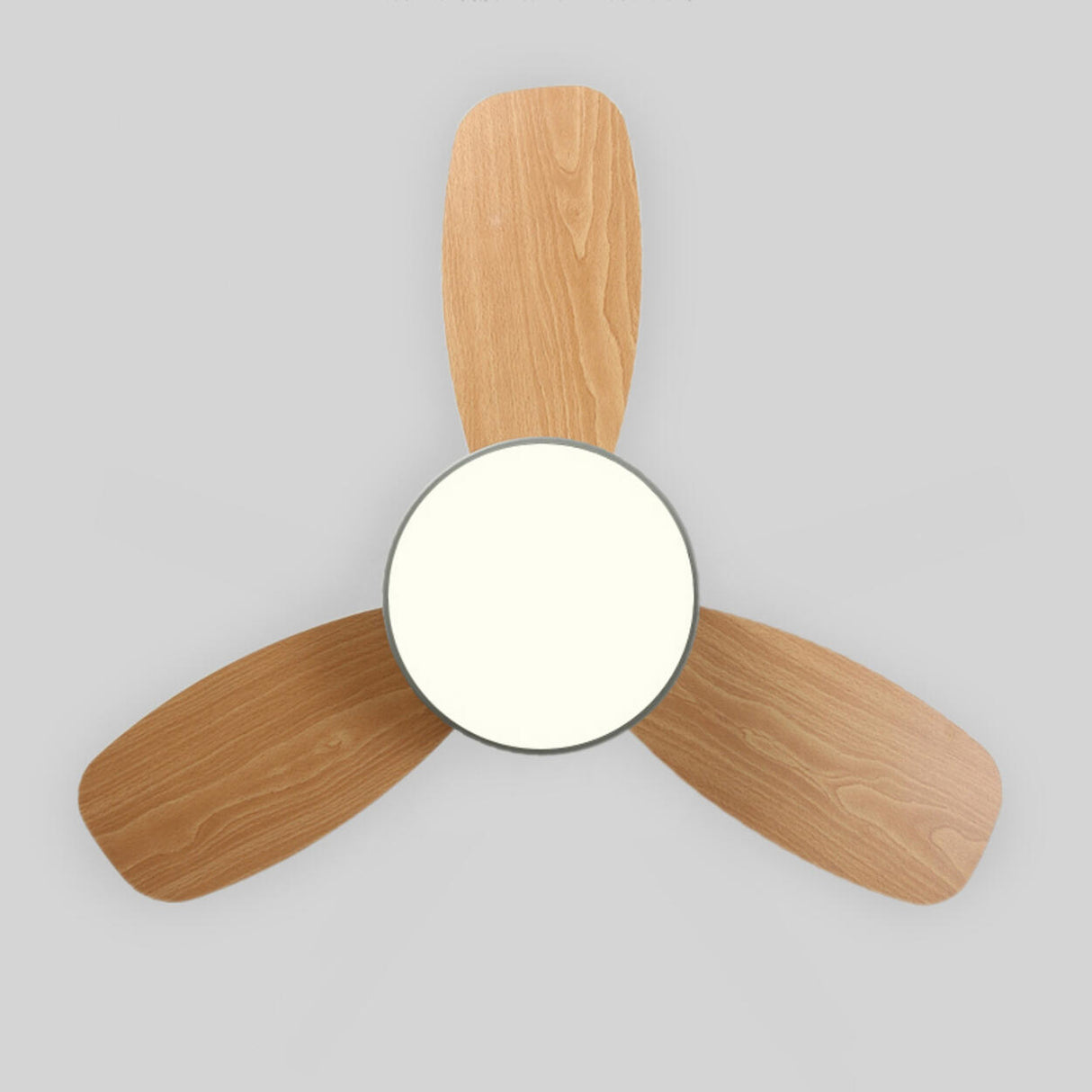 Living Room Colorful 3 Blade Wood Ceiling Fan Light Image - 11